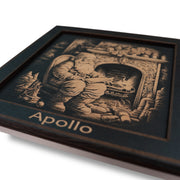 Framed Art - PERSONALIZED - CUSTOM - Santa Fireplace