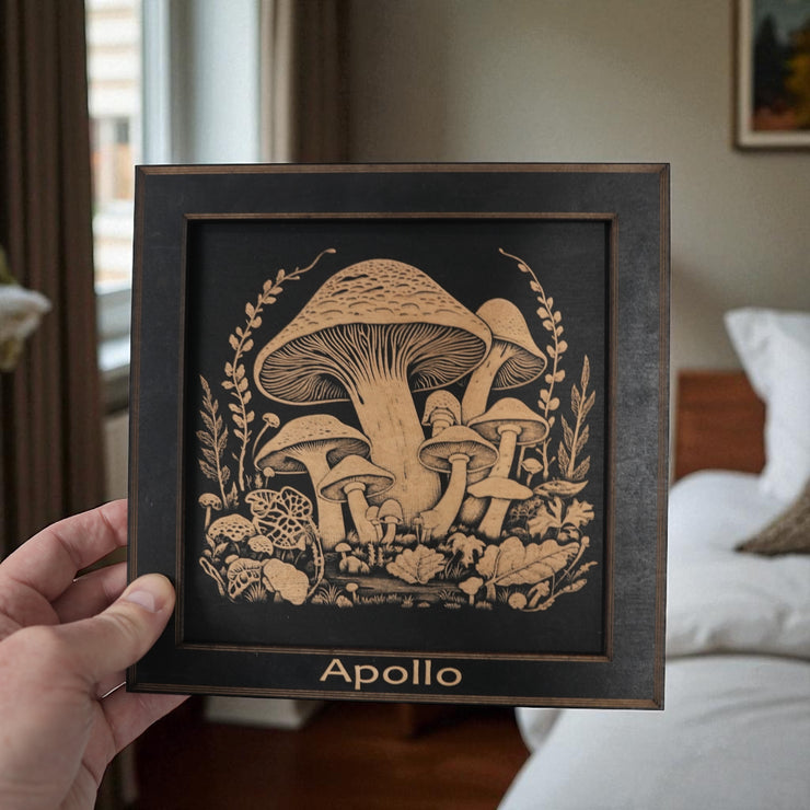 Framed Art - PERSONALIZED - CUSTOM - Mushrooms