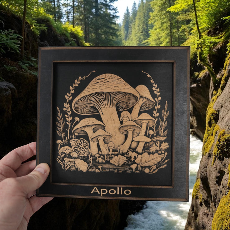 Framed Art - PERSONALIZED - CUSTOM - Mushrooms