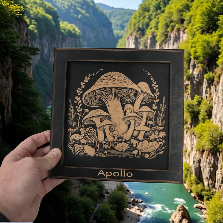 Framed Art - PERSONALIZED - CUSTOM - Mushrooms