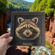 Framed Art - PERSONALIZED - CUSTOM - Raccoon