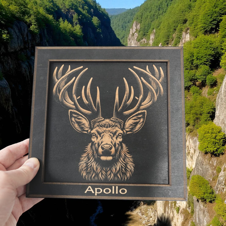 Framed Art - PERSONALIZED - CUSTOM - Stag