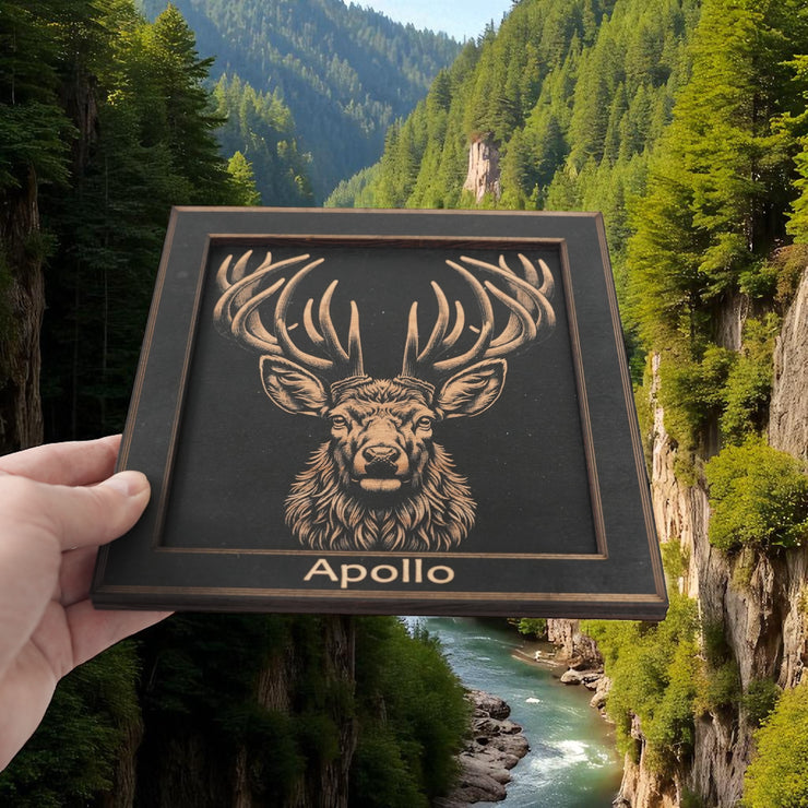 Framed Art - PERSONALIZED - CUSTOM - Stag