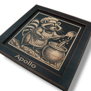 Framed Art - PERSONALIZED - CUSTOM - Raccoon Cooking