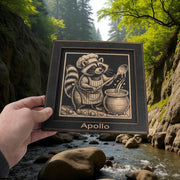 Framed Art - PERSONALIZED - CUSTOM - Raccoon Cooking