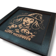 Framed Art - CUSTOM - Happy Halloween Dog