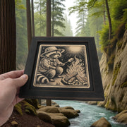Framed Art - CUSTOM - Raccoon Campfire