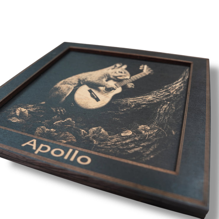 Framed Art - PERSONALIZED - CUSTOM - Guitar Squirrel