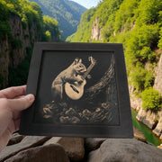 Framed Art - CUSTOM - Guitar Squirrel