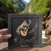 Framed Art - PERSONALIZED - CUSTOM - Guitar Squirrel