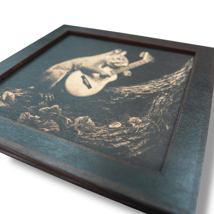 Framed Art - CUSTOM - Guitar Squirrel