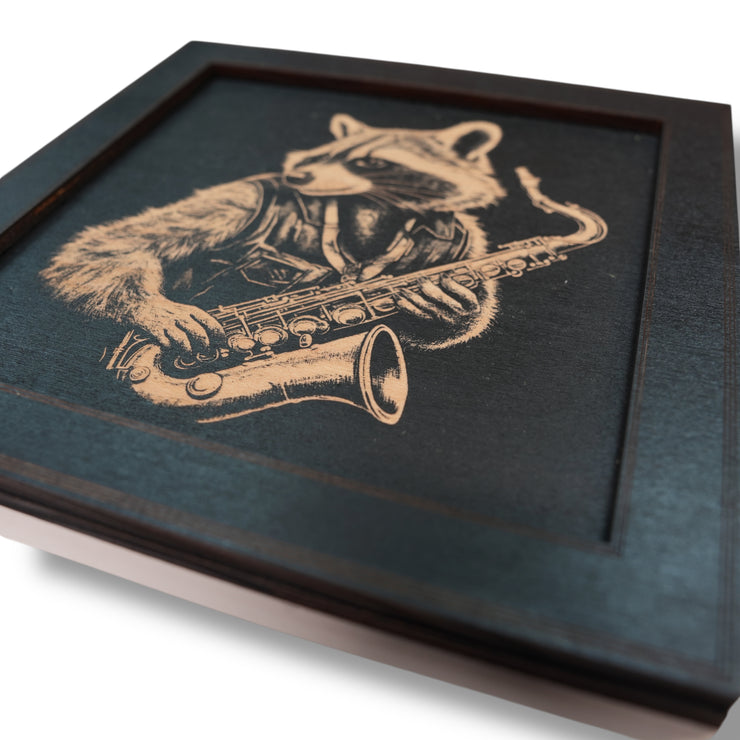 Framed Art - CUSTOM - Raccoon Sax