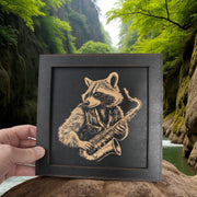 Framed Art - CUSTOM - Raccoon Sax