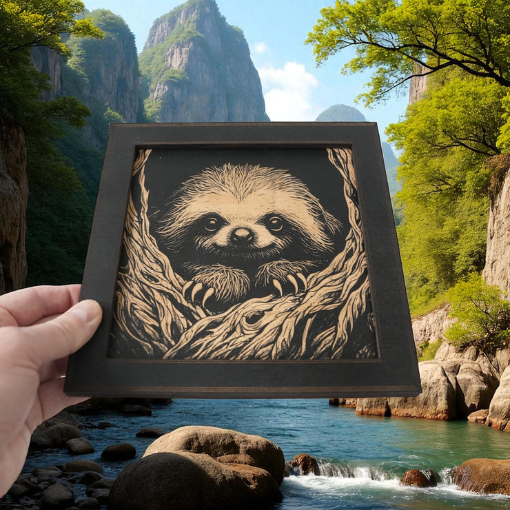 Framed Art - CUSTOM - Sloth