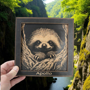 Framed Art - PERSONALIZED - CUSTOM - Sloth