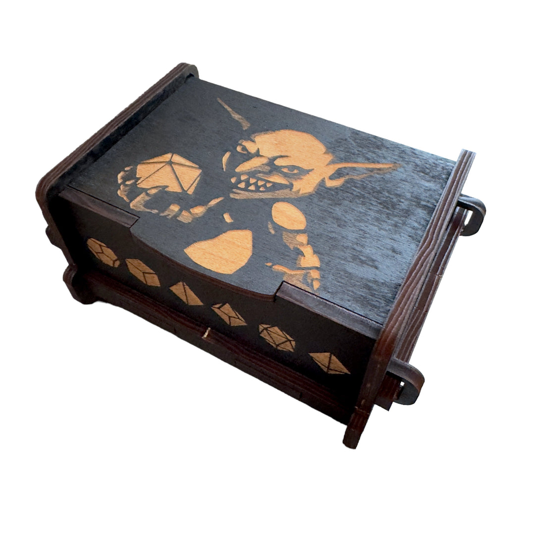 Dice Box - BLACK - Goblin 6x4x3 Dice Box - BLACK - Goblin 6x4x3