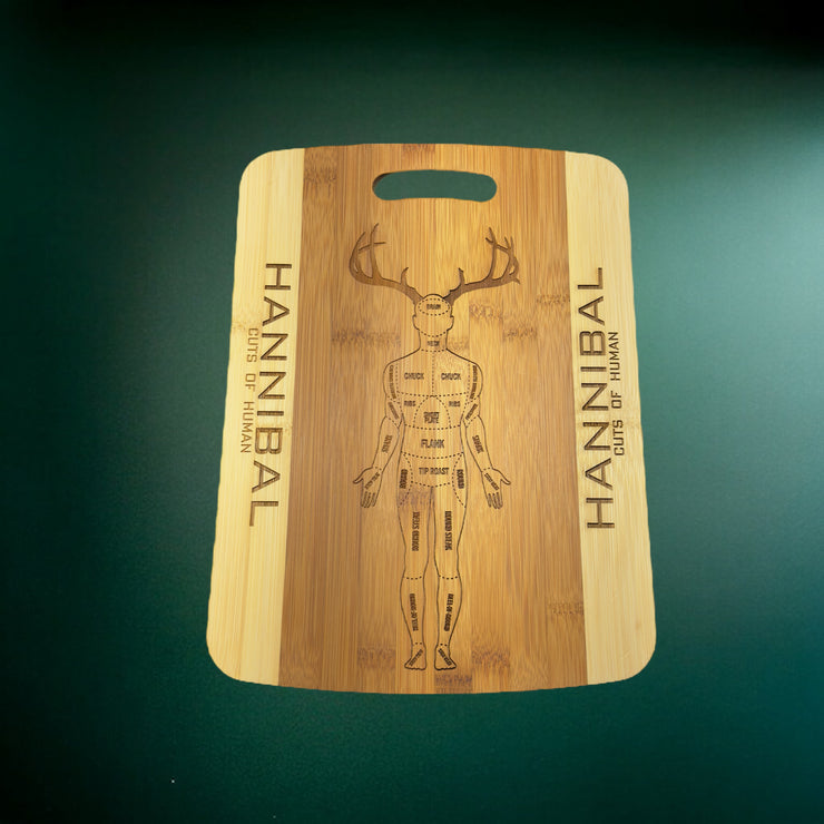 Hannibal Cutting Board 14''x9.5''x.5'' Bamboo