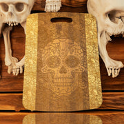 Sugar Skull Cutting Board 14''x9.5''x.5'' Bamboo