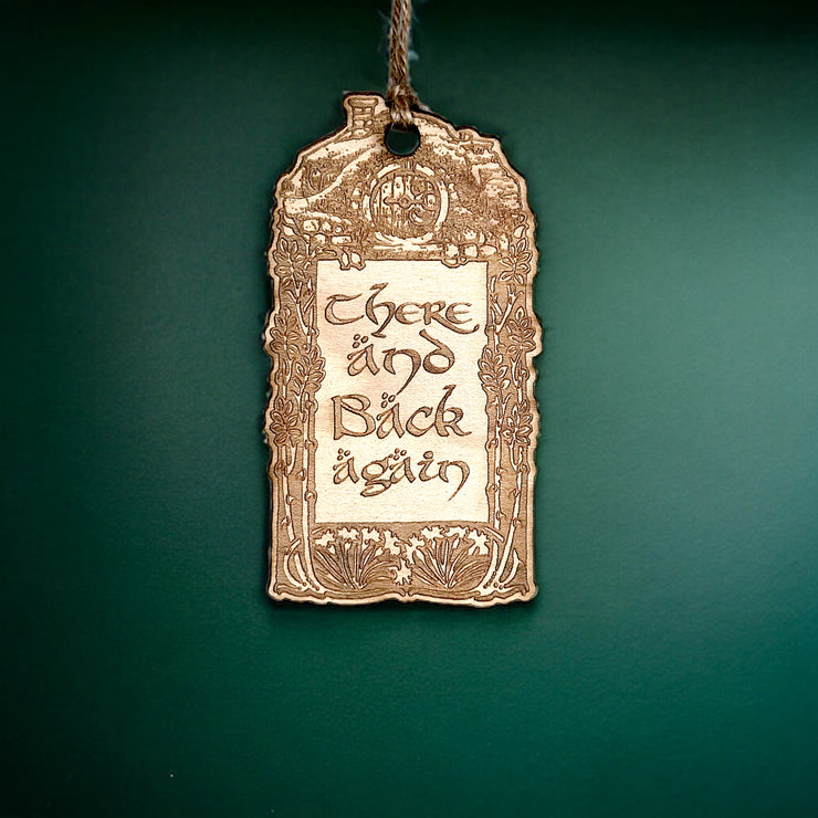 Ornament - There and Back Again - Raw Wood 2x4in