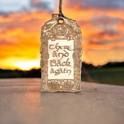 Ornament - There and Back Again - Raw Wood 2x4in