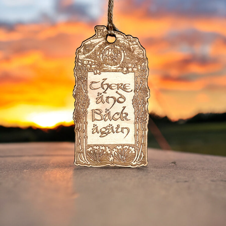 Ornament - There and Back Again - Raw Wood 2x4in