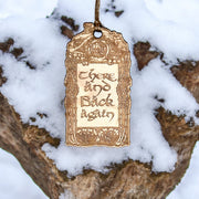 Ornament - There and Back Again - Raw Wood 2x4in