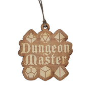 Ornament - Dungeon Master - Raw Wood 3x3in
