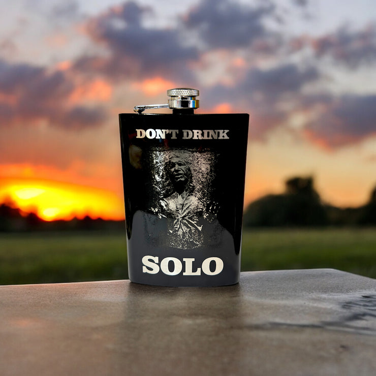 8oz Dont Drink Solo Black Flask