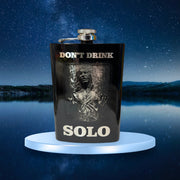 8oz Dont Drink Solo Black Flask