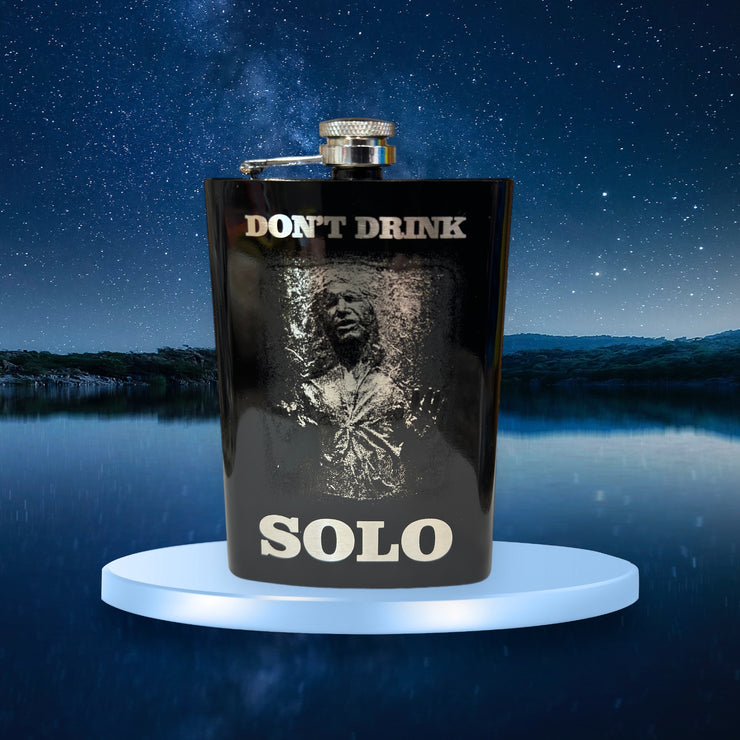 8oz Dont Drink Solo Black Flask