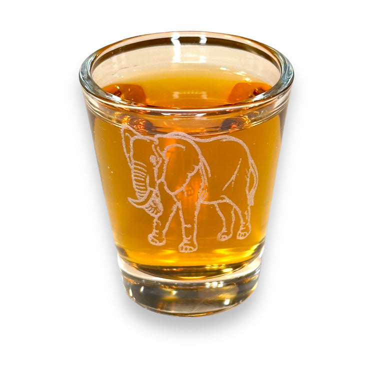 2oz Elephant Shot Glass