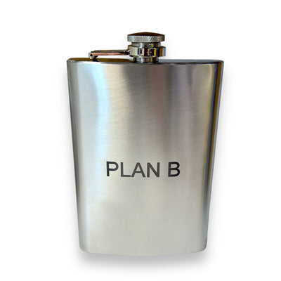8oz PlanB Stainless Steel Flask Plan B