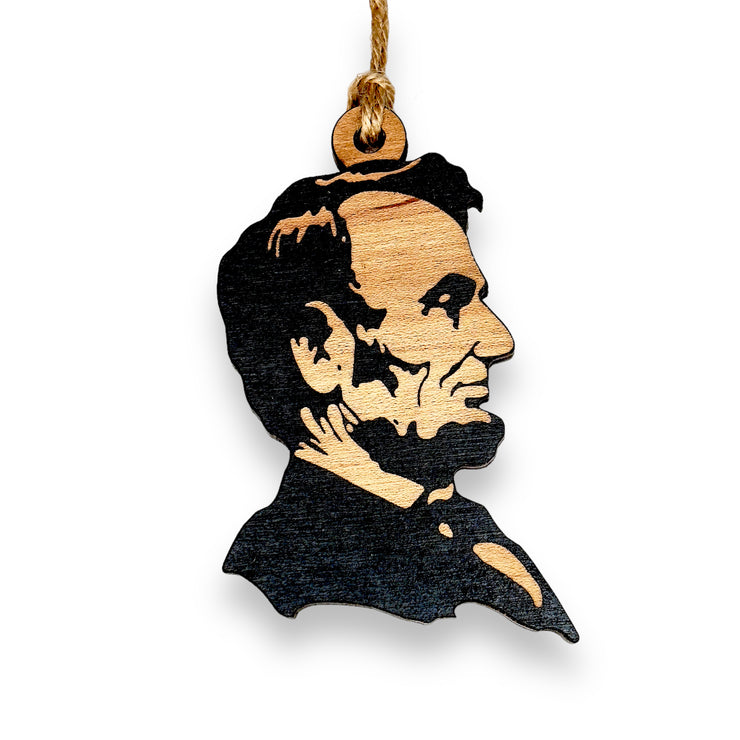 Ornament - Black - Abe Lincoln