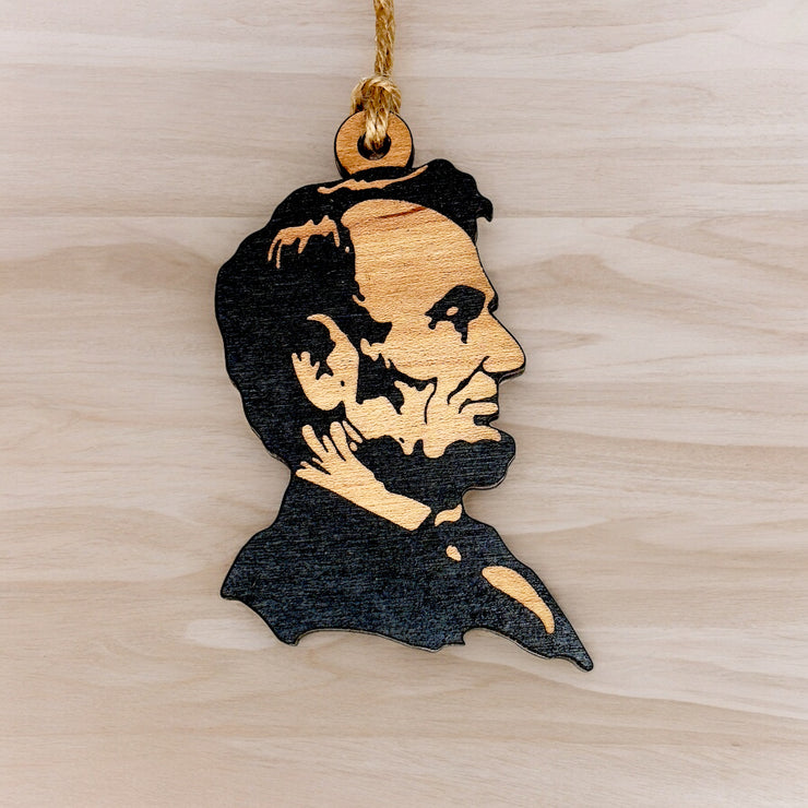 Ornament - Black - Abe Lincoln
