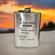 8oz Prescription Vodka Stainless Steel Flask