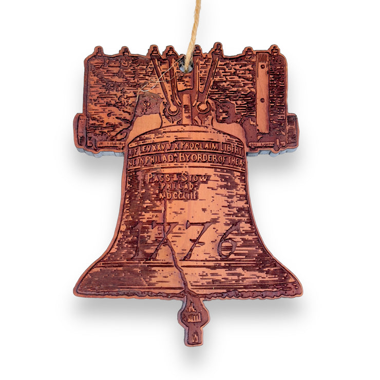 1776 Liberty Bell - Cedar Ornament