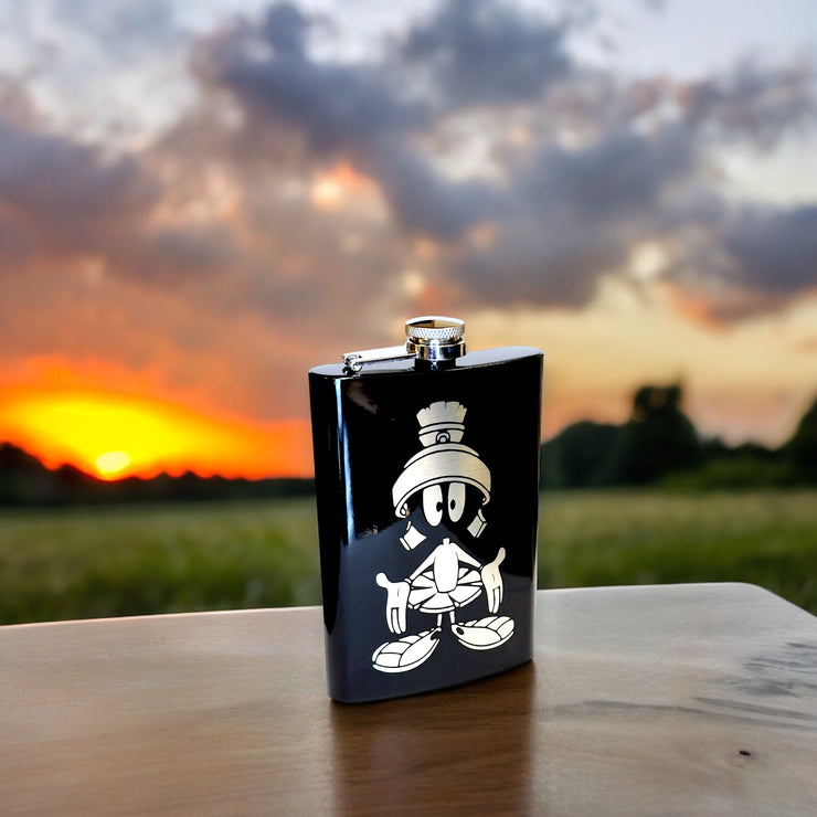 8oz Martian Black Flask