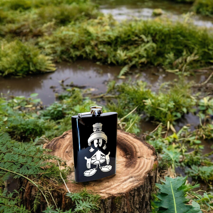 8oz Martian Black Flask