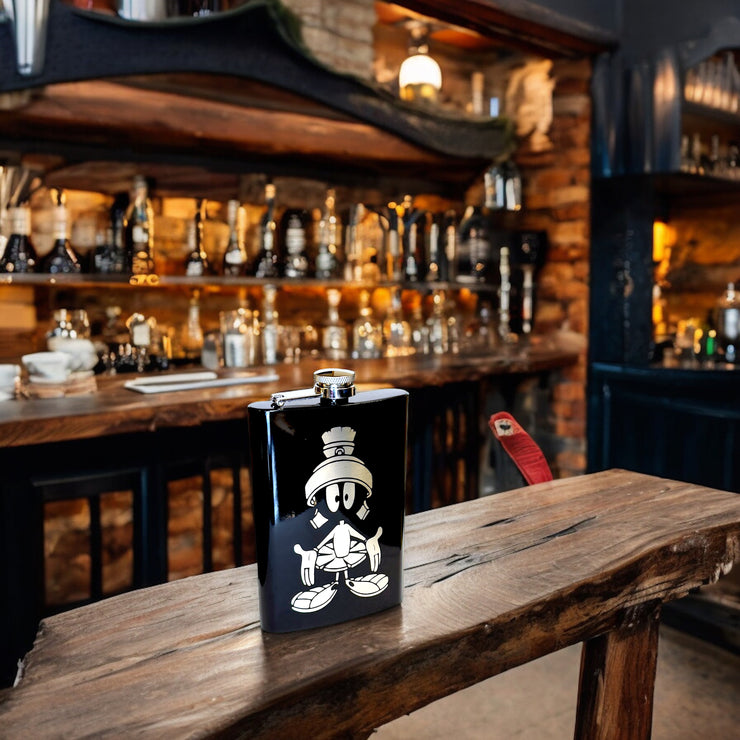 8oz Martian Black Flask