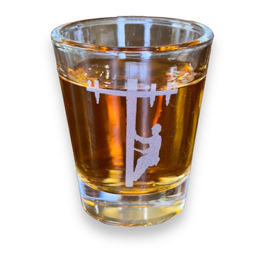 2oz Lineman ShotGlass