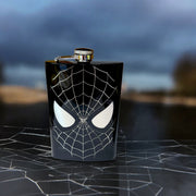 8oz BLACK I Can Do What a Spider Can Flask