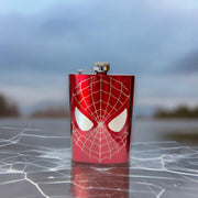 8oz RED I Can Do What a Spider Can Flask
