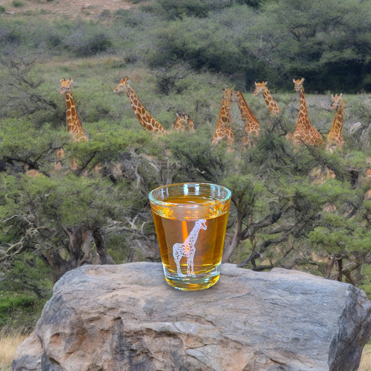 2oz Giraffe shot glass