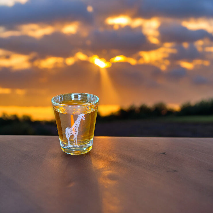 2oz Giraffe shot glass