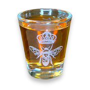 2oz Queen Bee Shotglass LASER