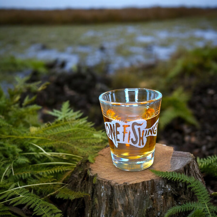 2oz Gone Fishing Shot glass