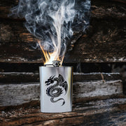 8oz Flying Dragon Stainless Steel Flask