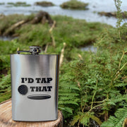 8oz I'd Tap That Golf Stainless Steel Flask