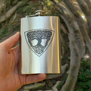 8oz Celtic Tree of Life Stainless Steel Flask