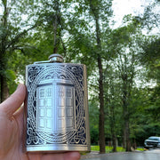 8oz Police Call Box Celtic Stainless Steel Flask